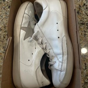 Golden Goose size 39 White sneakers with gold lettering